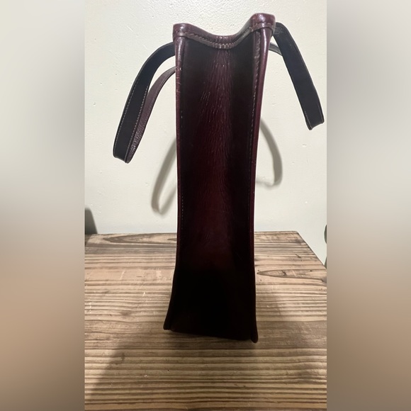 Marley Hodgson Perforated Leather Tote Bag Brown Vintage - Picture 10 of 10